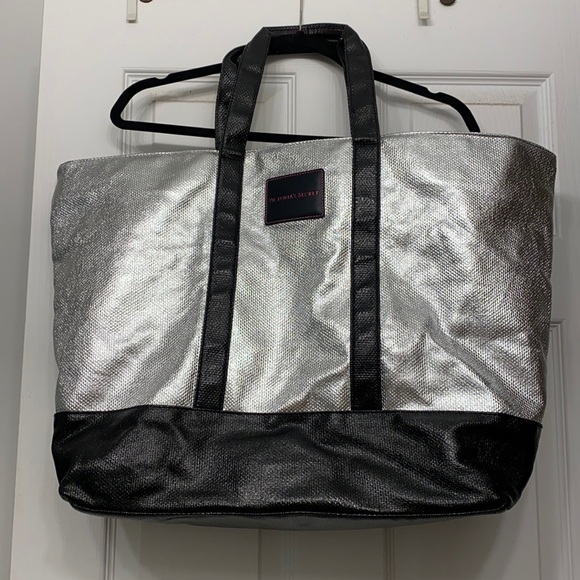 Victoria Secret Silver Tote Bag - Picture 1 of 5